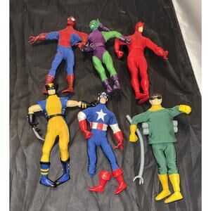 Marvel Legends 2006 Signature Series Action Figure Lot Of 6 Spider-Man Daredevil